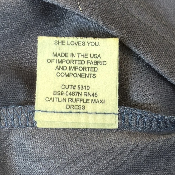 Show me Your Mumu Caitlyn Ruffle Maxi Dress SZ M cut 5310 - Picture 14 of 15